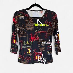 Vintage Y2k Nygard Womens Top with writing graphics